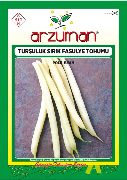 Hanımteni (Turşuluk) Sırık Fasülye Tohumu 50 Gram