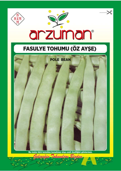 Öz Ayşe Sırık Fasülye Tohumu 50 Gram