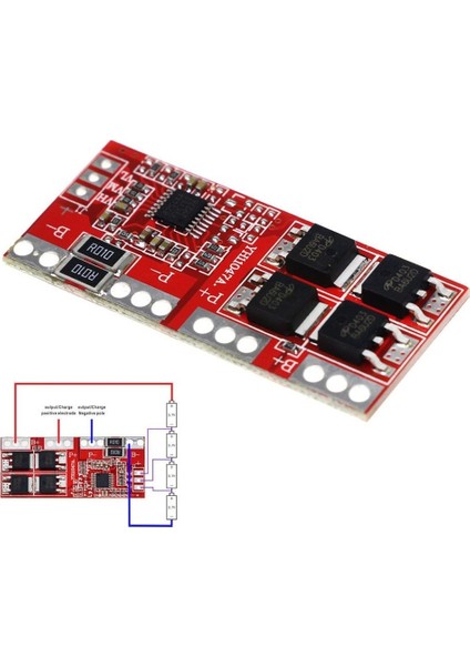4s 30A 14.8V Bms Pil Koruma Balans Kartı 18650 Lityum Li-Ion Batarya fiyatları