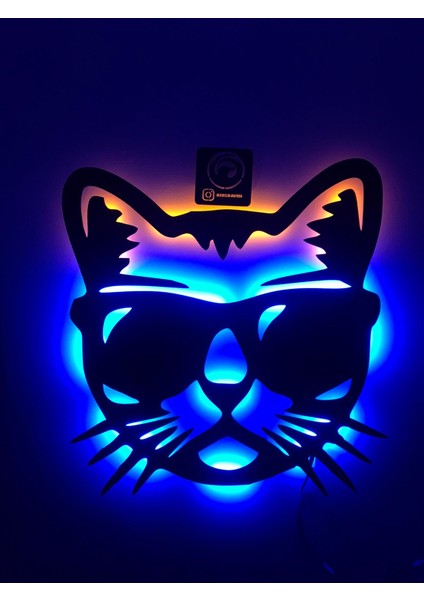 Cool Cat LED Işıklı Tablo
