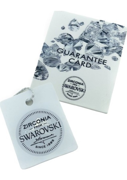 Swarovski Taşlı Kalp Tektaş 925 Gümüş Kolye