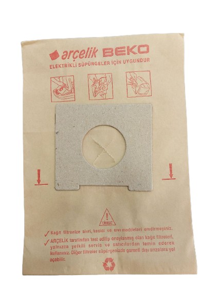 Sarcool Arçelik Beko Elektrikli Süpürge Torbası 10 ADET