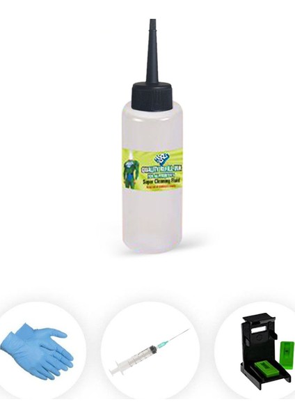 Deskjet 320 / 320 With Sheetfeeder Kurumuş Kartuşlar Için Kafa Açıcı Solüsyon Seti