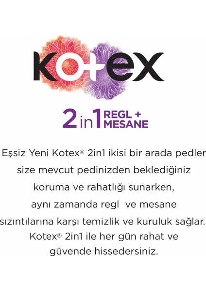 2 in 1 Regl + Mesane Ultra Normal Ped 14'lü