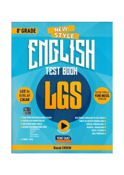 Yeni Tarz Yayınları 8. Sınıf LGS English Test Book - Başak Erdem