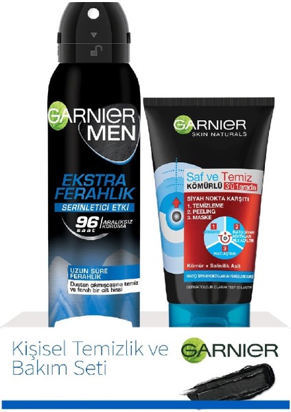 Men Ekstra Ferahlık Deodorant Kişisel Temizlik Bakım Seti