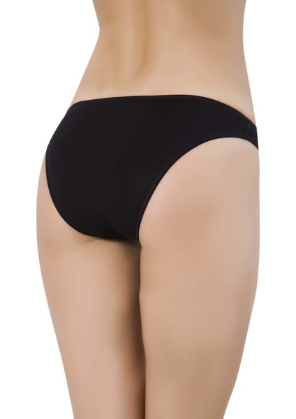 Kadın 3'lü Paket Likralı Modal Külot Siyah 1850- modelleri