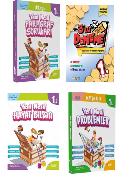Onburda 1. Sınıf 2. Dönem Seti 4 Kitap