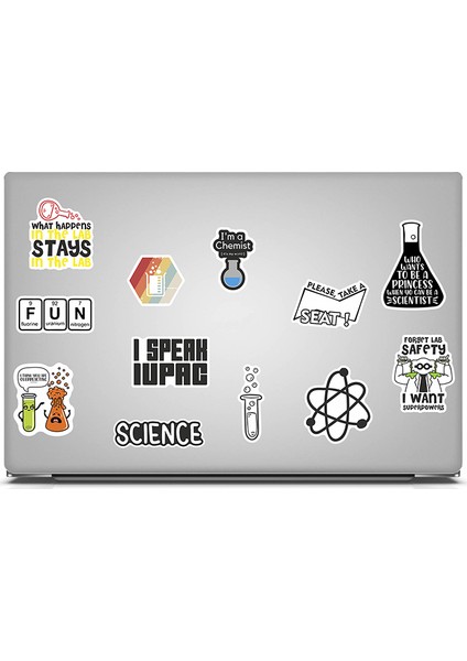 Laptop Sticker Notebook Macbook Tablet Science Kimya Kimyager Bilim - NS53