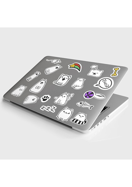 Kedi Cat Laptop Sticker Notebook Macbook Tablet Kask Snowboard - NS09