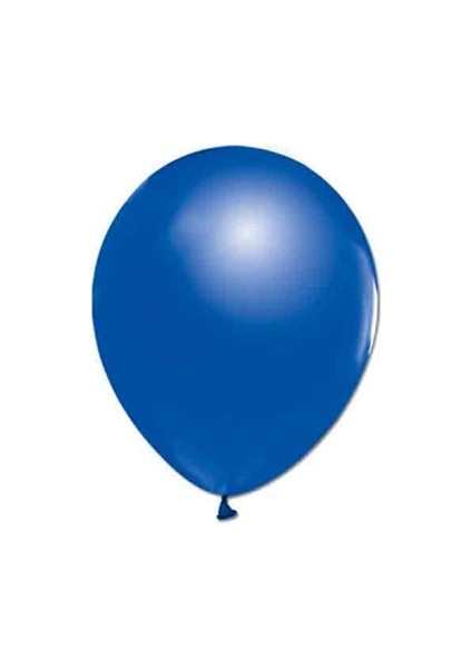 Metalik Mavi Balon 100 Adet
