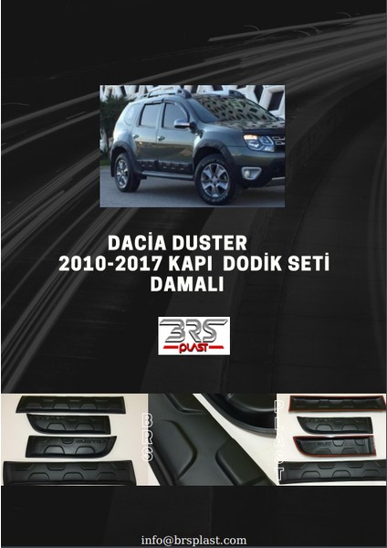 2010-2017 Dacia Duster Damalı Kapı Dodik 4 Prç. modelleri