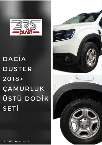 2018 Dacia Duster Düz Çamurluk Dodik 8 Prç.