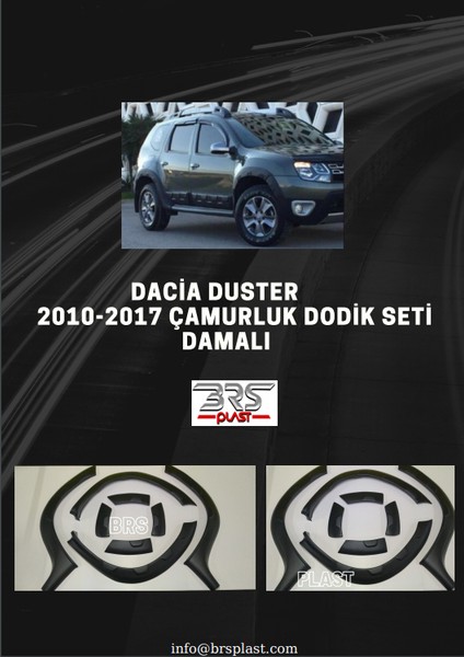 2010-2017 Dacia Duster Damalı Çamurluk Dodik 8 Prç. modelleri