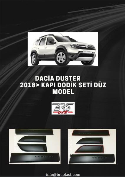 2018 Dacia Duster Düz Kapı Dodik Set 4 Prç.