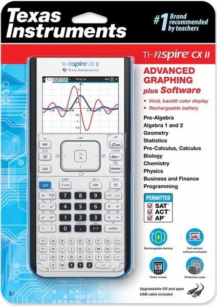 Texas Instruments Tı-Nspire Cx II Öğrenci Yazılımlı Renkli Grafik Hesap Makinesi (Pc / Mac) (Yurt Dışından)