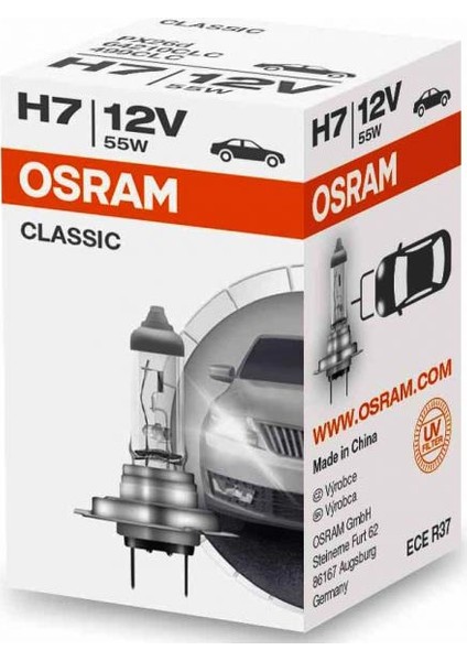 2 Adet Osram 64210 Clc Classic H7 Far Ampulü 12 Volt 55 Watt