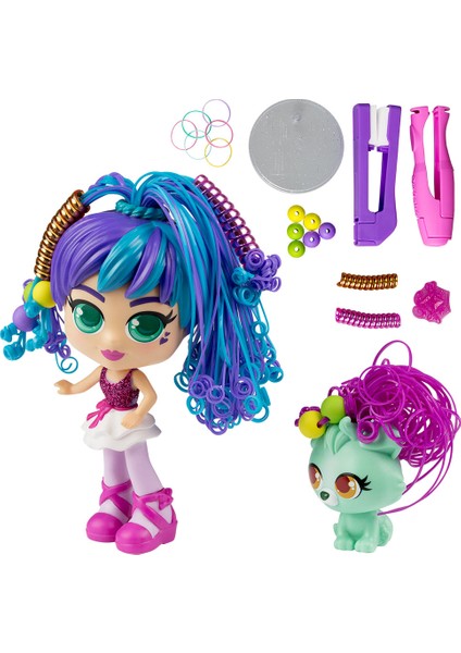 Curli Girls Bebek ve Hayvan 2'li Set - Rosli ve Koda
