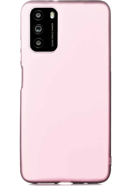 Case 4U Xiaomi Poco M3 Kılıf Klasik Mat Renkli Yumuşak Premier Silikon Rose Gold