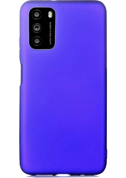 Case 4U Xiaomi Poco M3 Kılıf Klasik Mat Renkli Yumuşak Premier Silikon Mavi