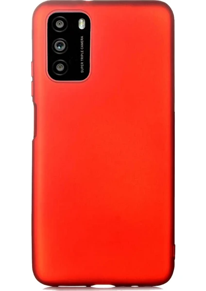 Case 4U Xiaomi Poco M3 Kılıf Klasik Mat Renkli Yumuşak Premier Silikon Kırmızı