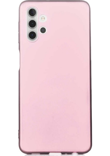 Samsung Galaxy A32 Uyumlu 4G Kılıf Klasik Mat Renkli Yumuşak Premier Silikon Rose Gold