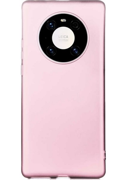 Case 4U Huawei Mate 40 Pro Kılıf Mat Silikon Lüks Arka Kapak Premier Rose Gold*