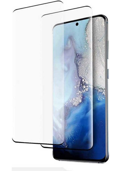 Samsung Galaxy S21 Plus Uyumlu Cam Ekran Koruyucu Süper Pet Film Siyah fiyatları
