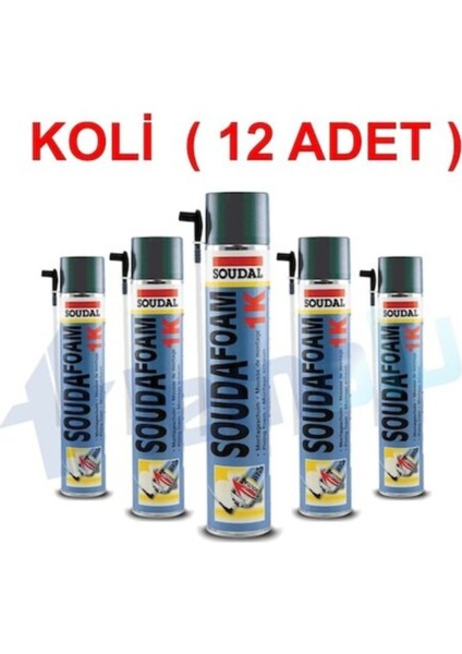 Soudafoam 1k Pipetli Köpük 600GR - Sarı - Koli 12 L