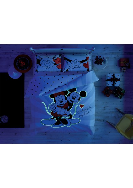 Disney Minnie Mickey Love Day Çift Kişilik Nevresim Takımı fiyatları