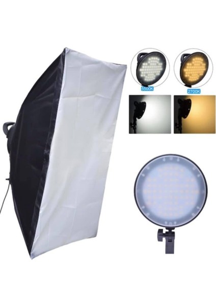 5500K LED Işık Softbox 50X70 Kit Sürekli Işık Video Işık