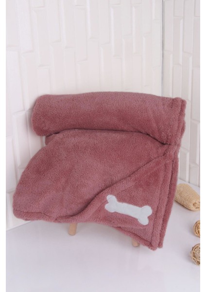 Evcil Hayvan Kedi/köpek Cepli Kurulama Havlusu Kemik Nakışlı Gül Kurusu fiyatları