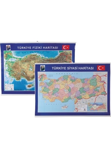 Dünya ve Türkiye Haritası 70 x 100 cm