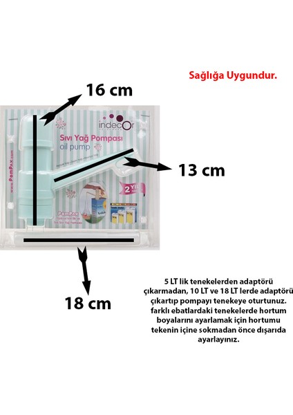 Sıvı Yağ Pompası - G-66591 GRİ RENK