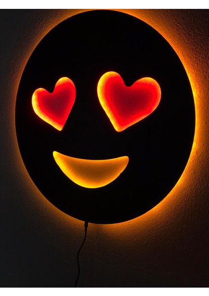Kalpli Emoji Işıklı Tablo modelleri