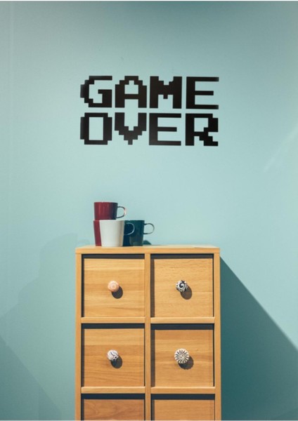 Game Over Dekoratif Yazı