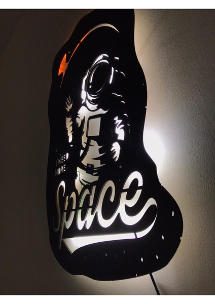Astronot LED Işıklı Tablo