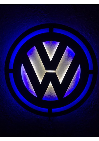 Volkswagen Logo Işıklı Tablo