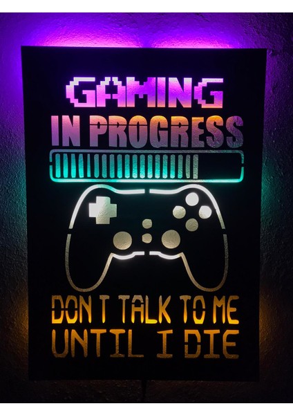 Gaming In Progress Işıklı Tablo