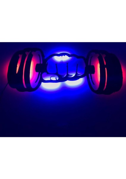 Dumbell LED Işıklı Tablo