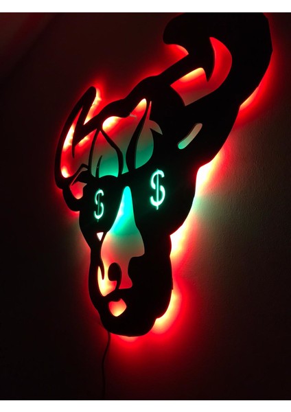 Bull Işıklı Tablo