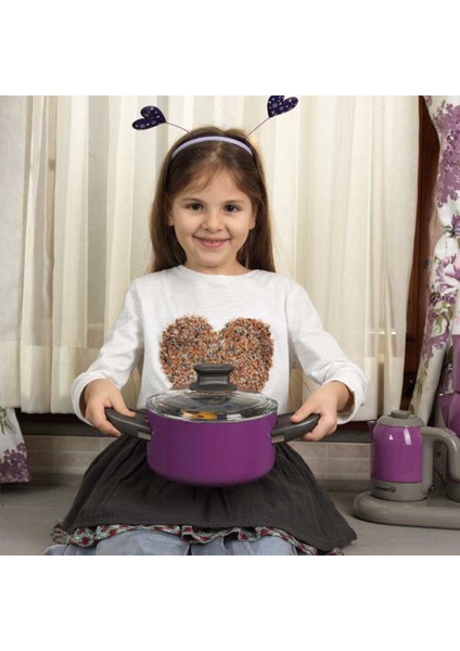 A1104 Lina 24 x 12.5 cm Derin Mor Tencere