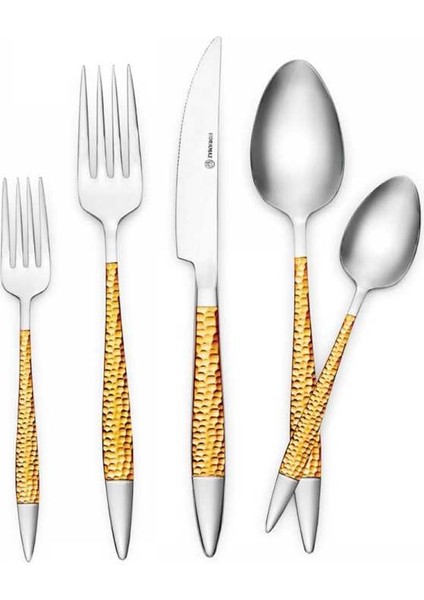 A2396 Sahra Gold 89 Parça Çatal Kaşık Bıçak Seti fiyatları