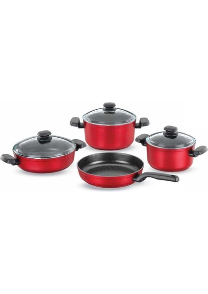 Ornella Rosa 7 Parça Tencere Seti