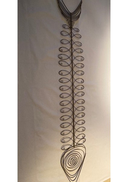 Dekoratif Metal Balık Kılçığı Objesi-Fotoğraf Tutucu fiyatları