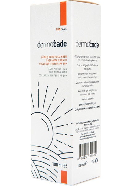 Spf 50+ Collagen Tinted Güneş Koruyucu Krem 100 ml