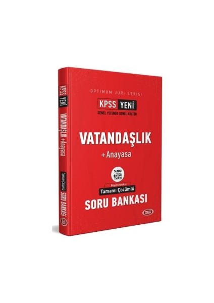 KPSS Optimum Jüri Serisi Vatandaşlık - Anayasa Çözümlü Soru Bankası