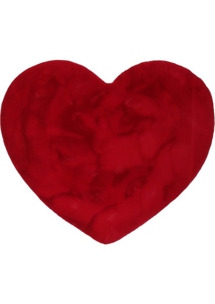 Yumuşak Yıkanabilir Kalp Şekilli Kırmızı Post Halı fiyatları