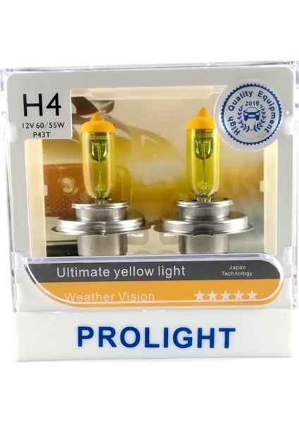 H4 Sarı Ampul Prolight (2 Adet) fiyatları