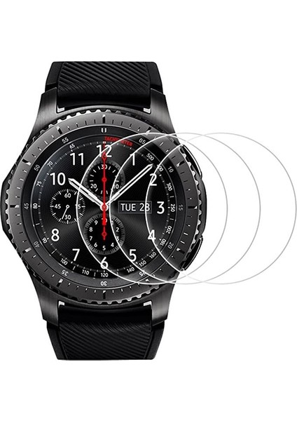 Samsung Gear S3 Frontier Mat Gerçek Kırılmayan Nano Ekran Koruyucu 2 Adet